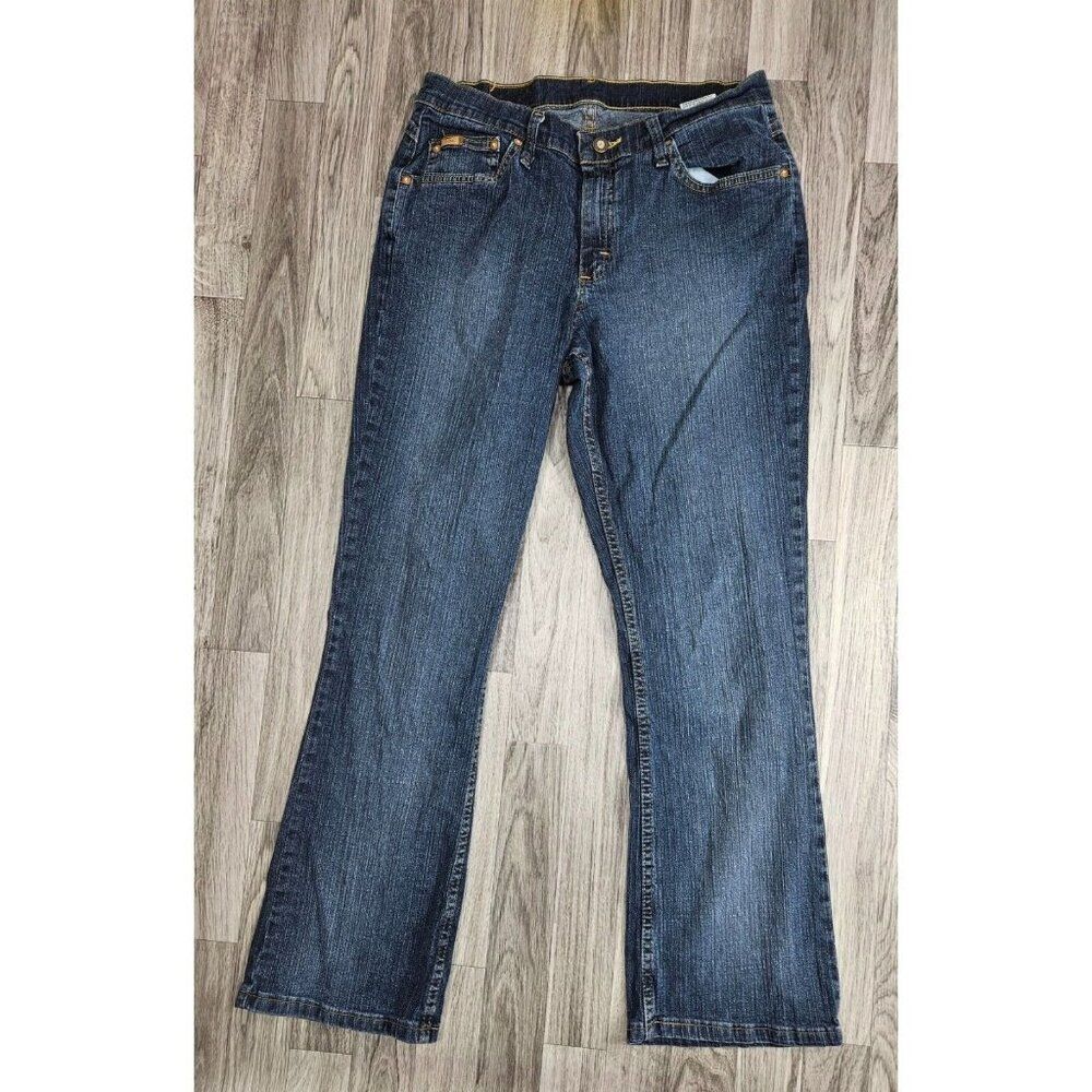 (3/$35) Riders Womens Size 12 Petite Pockets‎ Denim Blue Jeans